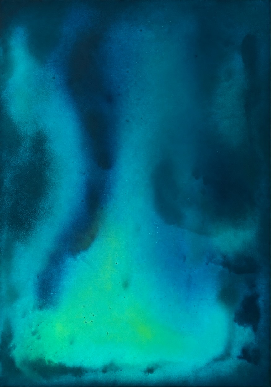 Deep Blue, an abstract painting by Maximilian Tischer