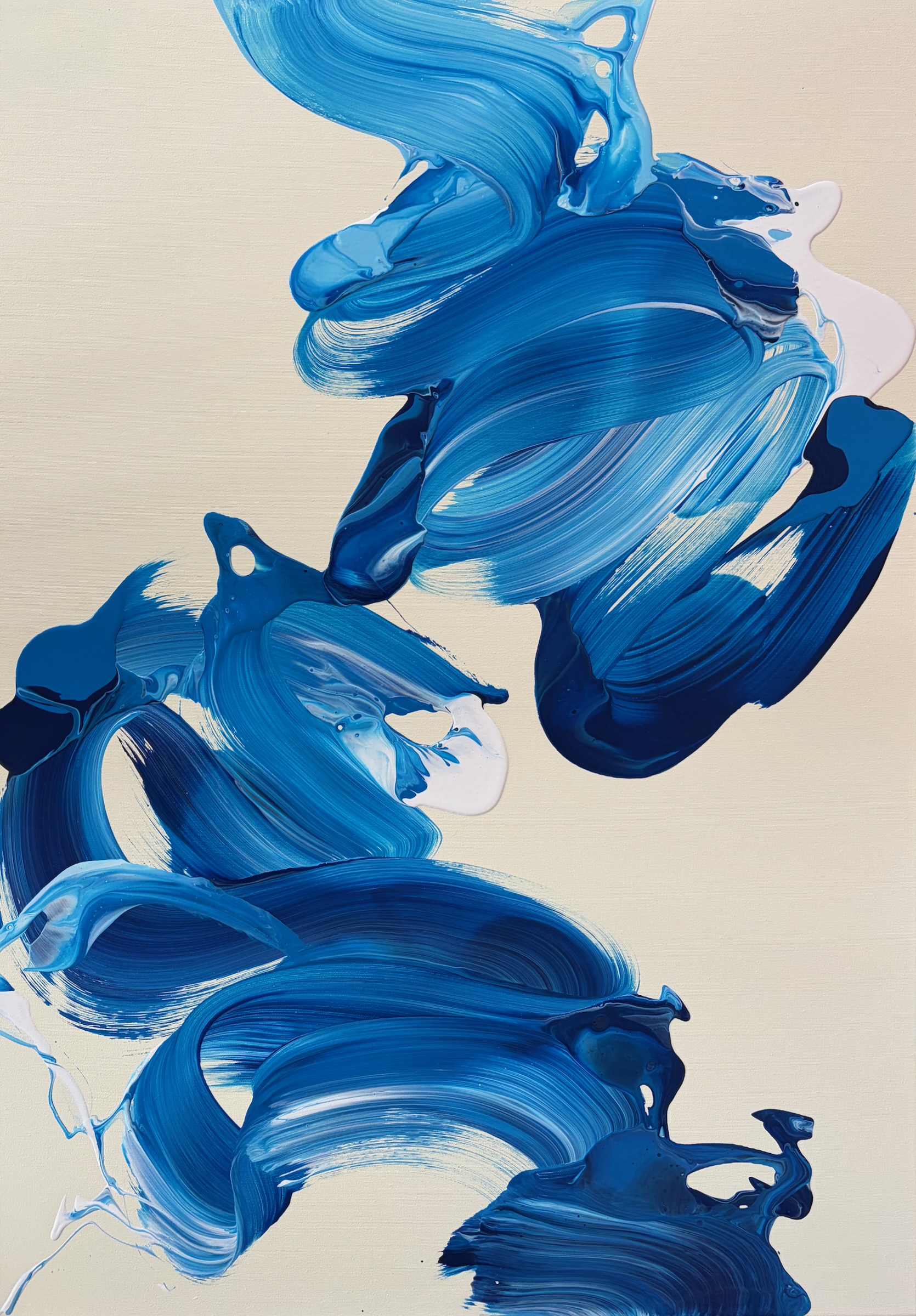 Waves, an abstract painting by Maximilian Tischer